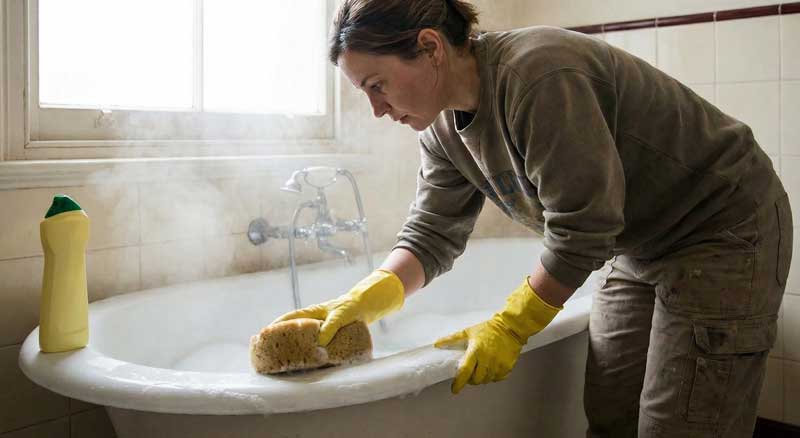 Πως καθαρίζω τη μπανιέρα